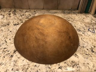 PRIMITIVE Antique/Vintage WOODEN DOUGH BOWL - 13 