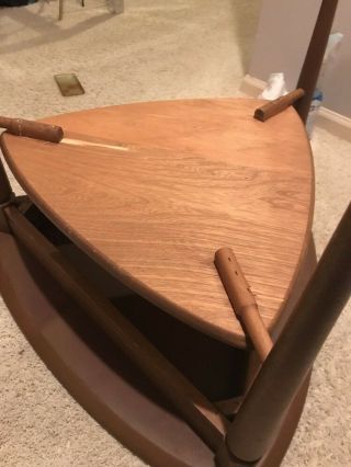Mid Century Modern Guitar Pick End Table - Laminate Top 7