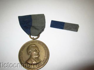 Us Army Civil War Campaign Medal W/ Ribbon Bar Numbered 1333 Full Wrap Brooch