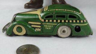 Vintage Wind - Up Marx Tricky Taxi Cab Tin Litho 1930 
