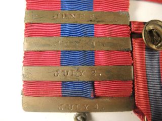 Sampson medal with 4 bars to Murray on USS Oregon 2 ribbons miniature and book 7