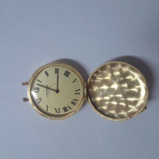 Vintage Lee Mors Pocket Pendant Watch 14k Gold Case Not Case Is 59 Toz