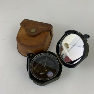Us Army Us M2 Compass In Leather M - 19 Carrying Case