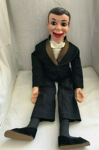 Vintage Celebrity Ventriloquist Charlie Mccarthy Dummy Doll 29 "
