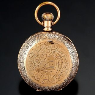 Victorian Womens Hampden Pocket Watch Ca1887 | 6 Size 7 Jewel