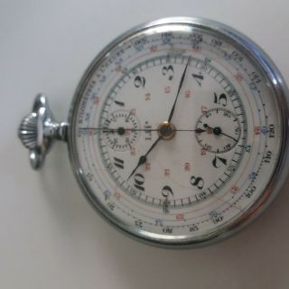 Antique Lip Chronograph Pocket Watch.  Tachymeter