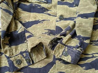 gold tiger stripe jacket / US RS / tiger camo / vietnam war era 5