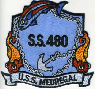 Uss Medregal Ss 480 - Anchor Bc Patch Cat No C5450