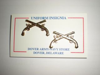 Us Army Officer Metal Military Police Mp Collar Insignia - 1 Pair - Anodized