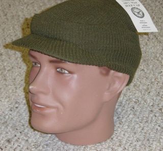 Mash Us Army Military Usmc Knit Hat Cap Made In Usa With P38 Can Opener