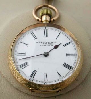 Vintage Gold 14k Pocket Watch Swiss Made