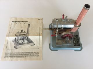 Vintage Jensen Live Steam Engine Model 76 With Instructions,