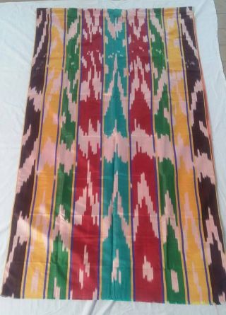 C 294 - Uzbek Traditional Atlas Fabric (3 Meters) 60 - 70 