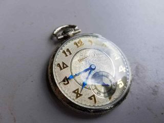 Vintage Hampden Pocket Watch Paul Revere 19 - Jewel 14k Gf Dueber Case