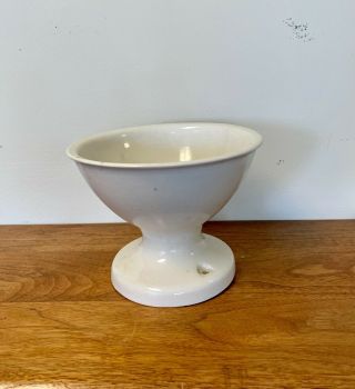 Vintage White Porcelain Ceiling Light Fixture /