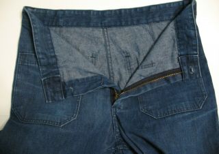 Vtg 1980 ' s Navy Uniform Seafarers Denim Dungaree Jeans size Bell Bottoms 32 x 29 5