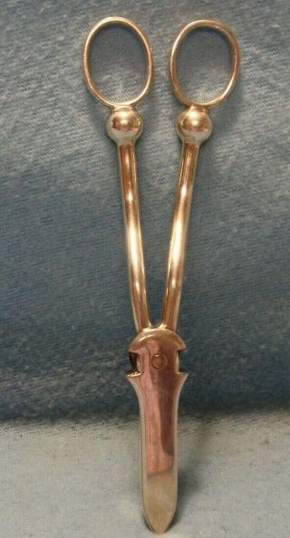 ABSOLUTELY BRILLIANT LATE 1800s ORNATE VICTORIAN SILVER PLATE GRAPE SHEARS 6