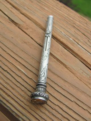 antique mechanical pencil Victorian,  late 1800s/early 1900s.  S.  Mordan design 4