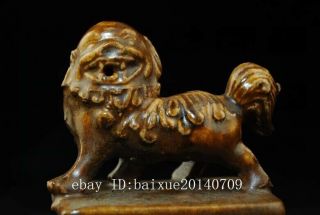 CHINESE old PORCELAIN lion statue seal b02 5