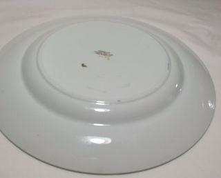 Wedgwood porcelain plate Dia 26cm decorated flowers,  trees and birds Marked 5