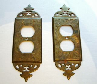 Vintage Brass Outlet Covers