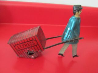 Antique - Lehmann Tin Wind Up Toy - Express - No Wheels - 16 Of 17 Listed