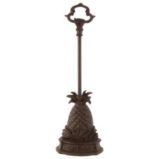 Heavy Cast Iron Pineapple Doorstop Door Porter Stop Carry Handle Home Decor Gift