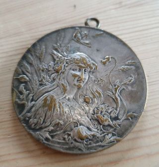 Very rare Art nouveau Ville De Gembloux Millenaire 922 - 1922 millennia medal coin 2