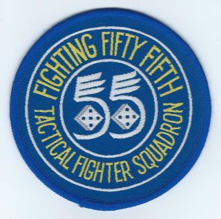 70s - 80s 55th Tac Fighter Squadron (u.  K.  Made) Patch
