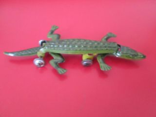 Antique German Tin Penny Toy - Articulated Alligator - 7 Of 17 Listed