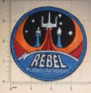 REBEL FLIGHT ACADEMY STAR WARS INSPIRED REBEL ALLIANCE PATCH W/HOOK (B384) 2