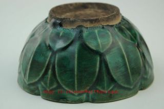 Anciet antique Chinese The song dynasty style Green glaze porcelain bowl b01 4