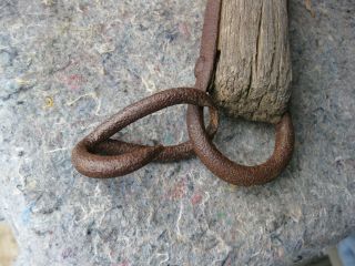 Antique Horse Cow Yoke Wood Iron Single Tree Oxen Farm Decor Primitive 3