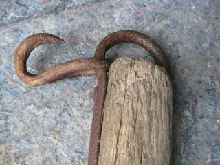 Antique Horse Cow Yoke Wood Iron Single Tree Oxen Farm Decor Primitive 5