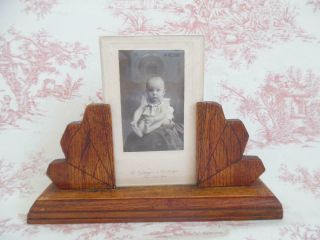 Vintage French Picture Or Photo Frame / Stand - Art Deco