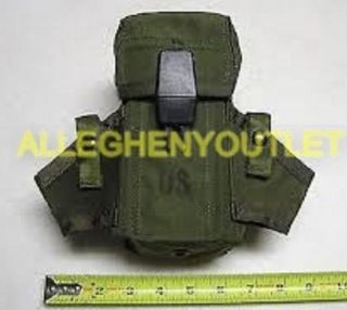 US Military Army OD Small Arms Ammo Pouch Case 3 Mag Magazines 3