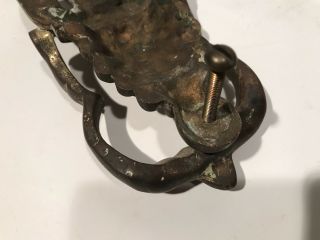 Antique Victorian Heavy Bronze American Eagle Door Knocker,  8 