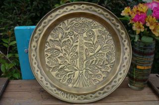 Antique Arts And Crafts Brass Charger Dish Wall Art 19thc Unique Interors Chic