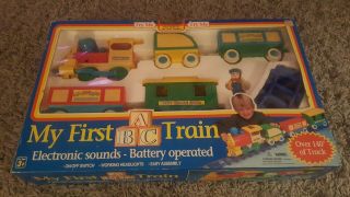 My First Abc Train Set 5811 Toy State 1994 Electronic Battery Vintage
