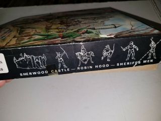 Rare airfix plastic playset series Sherwood Forest Robin Hood & Box & Castle 3