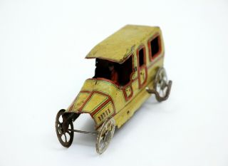 Vintage Georg Fischer Germany Tin Penny Toy Sedan Limousine w/ Chauffer 2