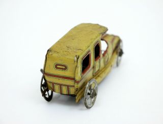 Vintage Georg Fischer Germany Tin Penny Toy Sedan Limousine w/ Chauffer 4