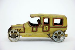 Vintage Georg Fischer Germany Tin Penny Toy Sedan Limousine w/ Chauffer 6