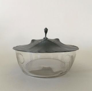 Orivit,  Kayserzinn,  Juventa,  Art Nouveau Jugendstil pewter Butter dish / terrine 2