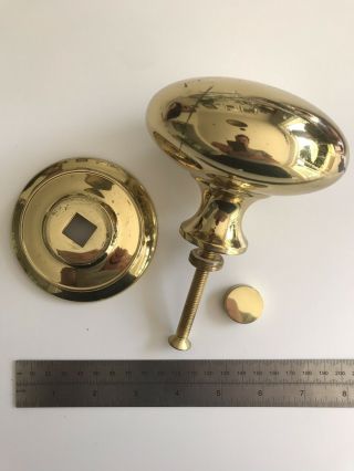 Large Vintage Brass Front Door Knob