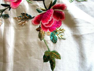 Vintage Chinese Silk Hand Embroidered Wedding Pillow Cover Birds 19 