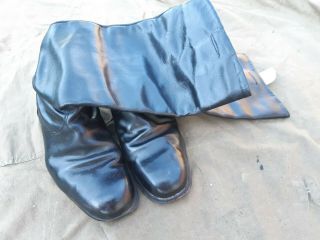 Soviet Russian Chrome Officer Army Boots Size 43 C Medium (277)