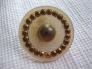 Vintage Small 11/16 " Mop Mother Of Pearl Shell Button W Guilloche - P108