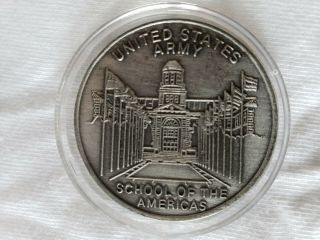 United States Army School Of The Americas Army Challenge Coin