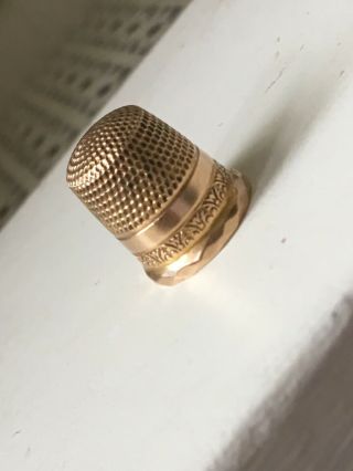 10k Gold Thimble Size 6